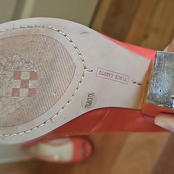 Vince Camuto Women's Berit Peep-Toe Pump "coral reef" color 🪸 - Picture 8 of 10